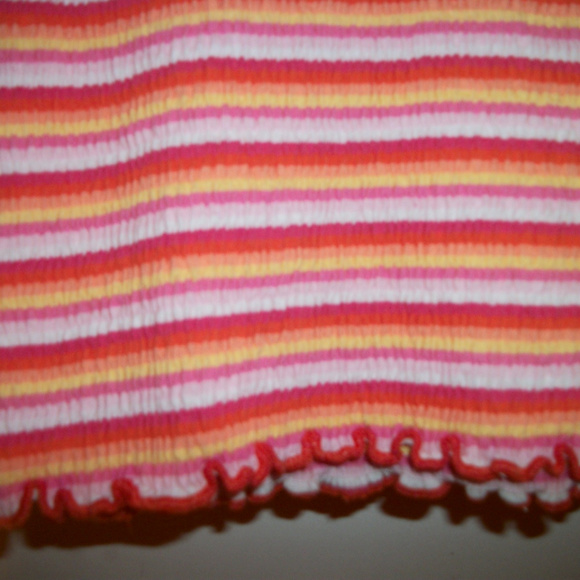 FRENCH STYLED CANDYCORE FADED GLORY TEXTURE SHEERED BRIGHT TEE BLOUSE 4/6 - Picture 3 of 6